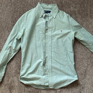 Green Oxford Ralph Lauren Slim Fit Shirt